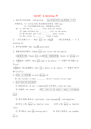 最新人版七级下英语全册知识点归纳与6_12单元复习重点.doc