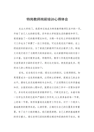 特岗教师岗前培训心得感受六篇.docx