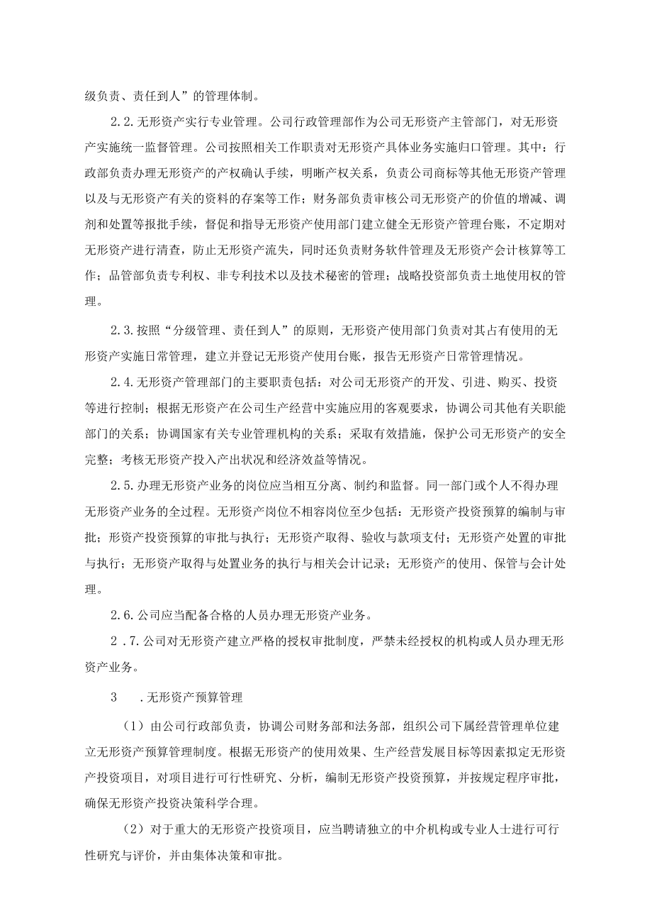 股份制有限公司无形资产管理制度.docx_第2页