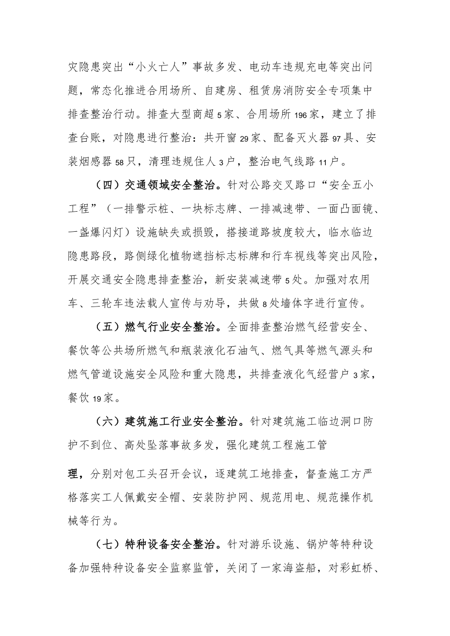 2022乡镇安全生产大检查工作情况汇报范文.docx_第2页