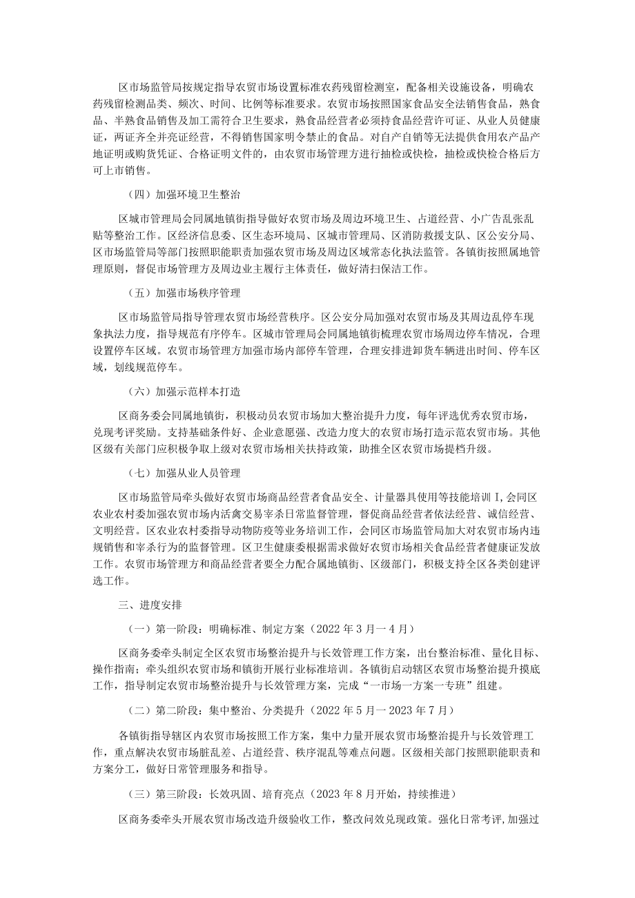 xx区农贸市场整治提升与长效管理工作方案.docx_第2页