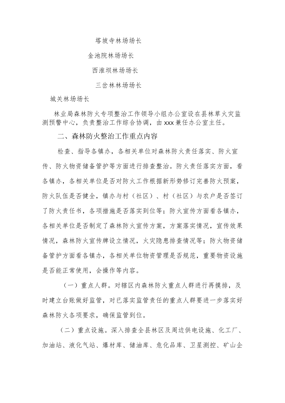 xx县林业局森林防火专项整治工作实施方案.docx_第2页