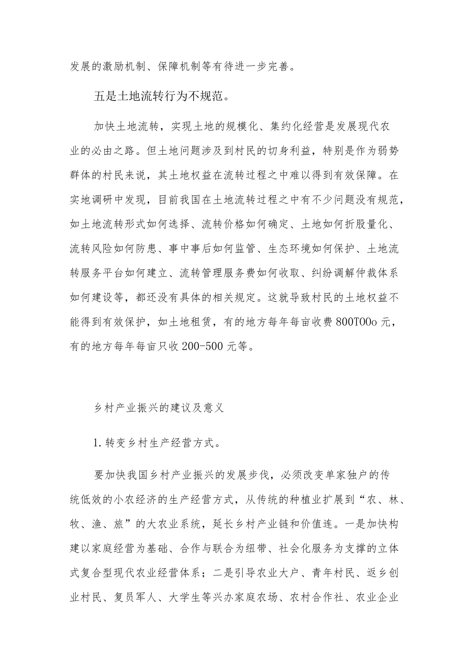 乡村振兴个人意见建议3篇.docx_第3页