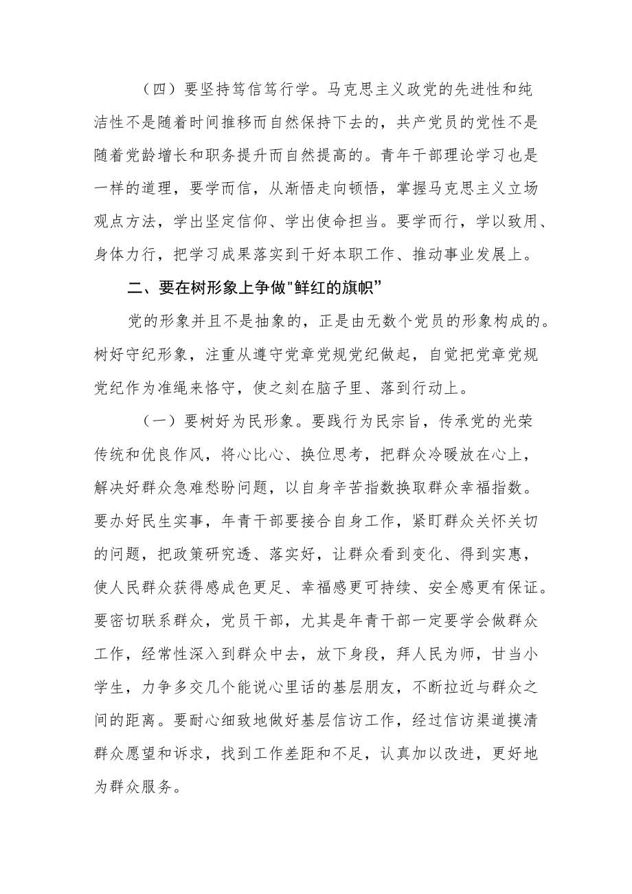 党课讲稿：在实现民族复兴的赛道上争做”鲜红的旗帜”.docx_第3页