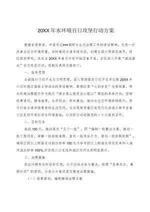 2022水环境百日攻坚行动方案.docx