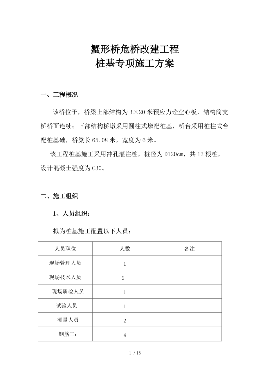 灌注桩专项施工组织方案.doc_第1页