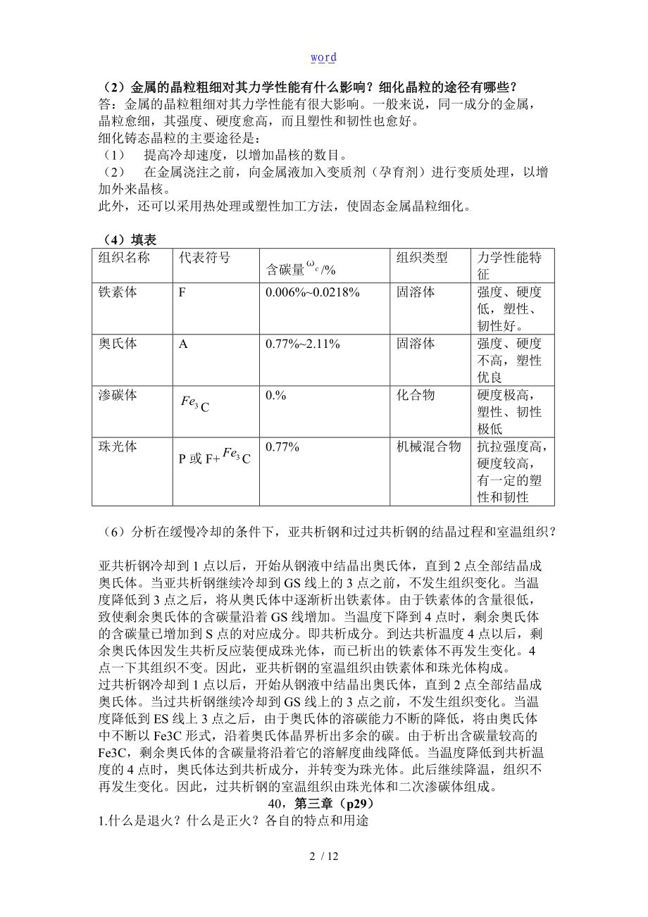 金属实用工艺学课后习题参考问题详解.doc_第2页