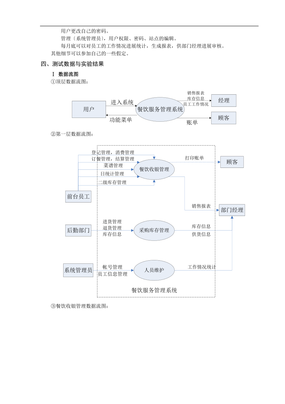 餐饮服务系统-结构化分析报告大数据流图E-R图大数据字典.doc_第2页