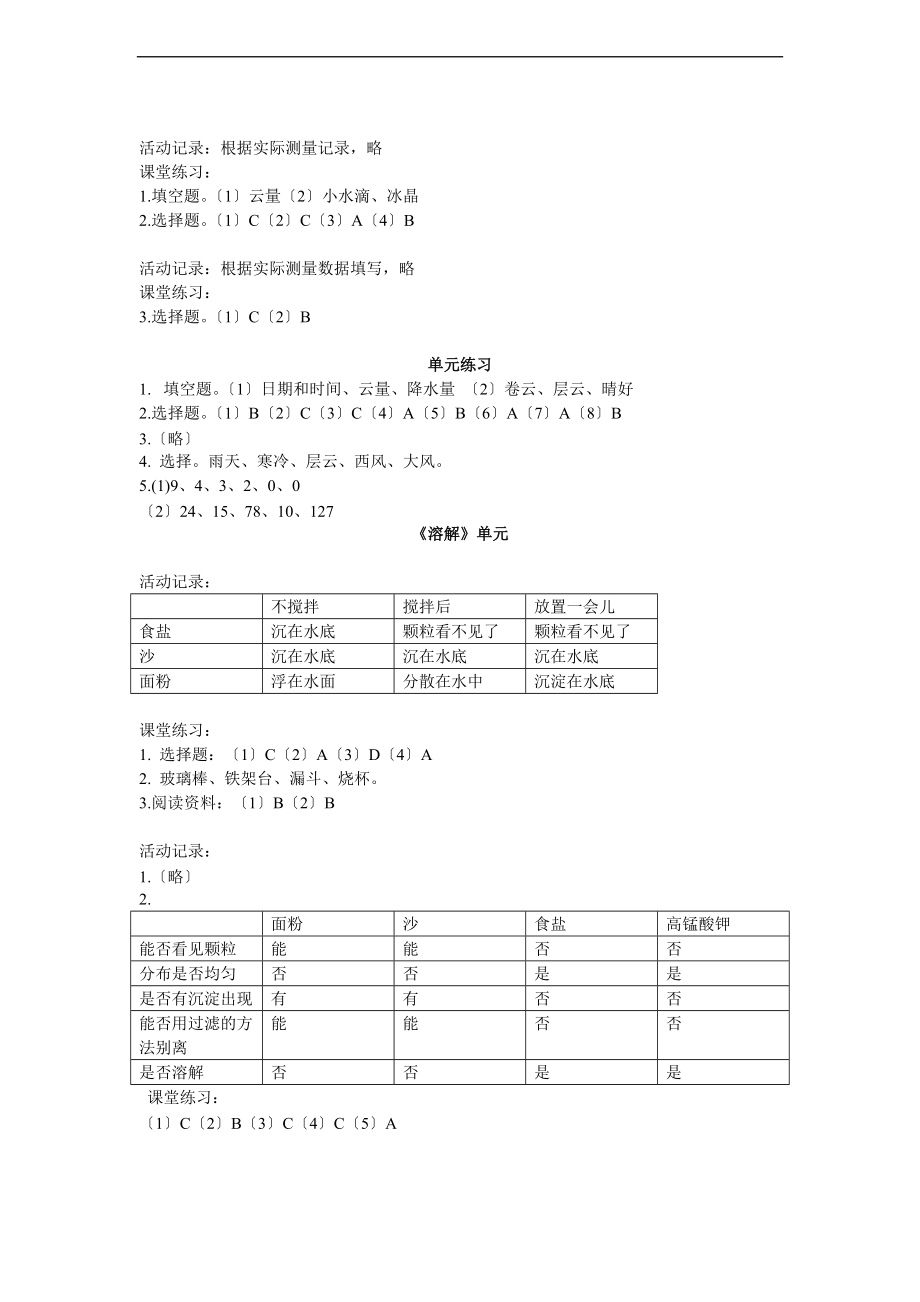 季四上科学课堂作业本参考问题详解.doc_第2页