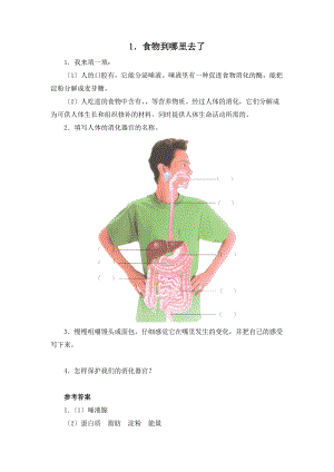 青岛版五级下册科学练习与习题及问题详解.doc