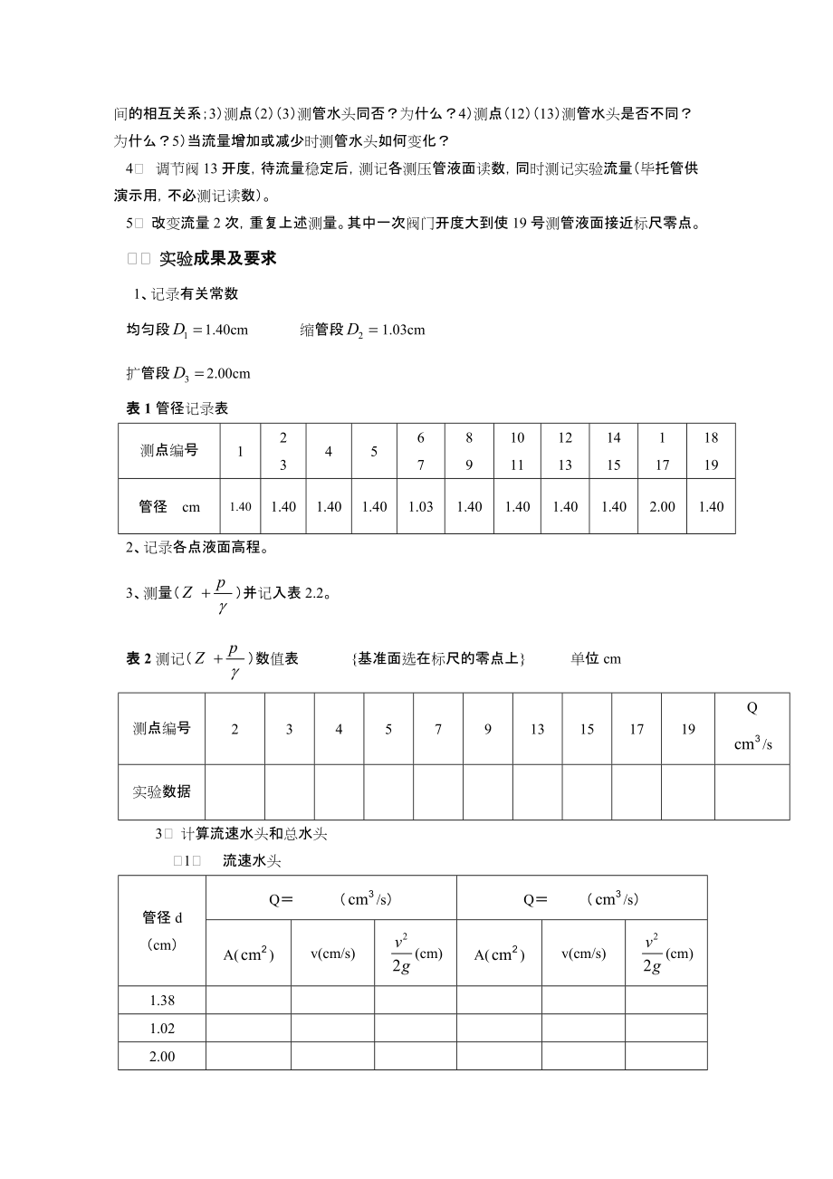 同济大学流体力学实验报告.docx_第2页