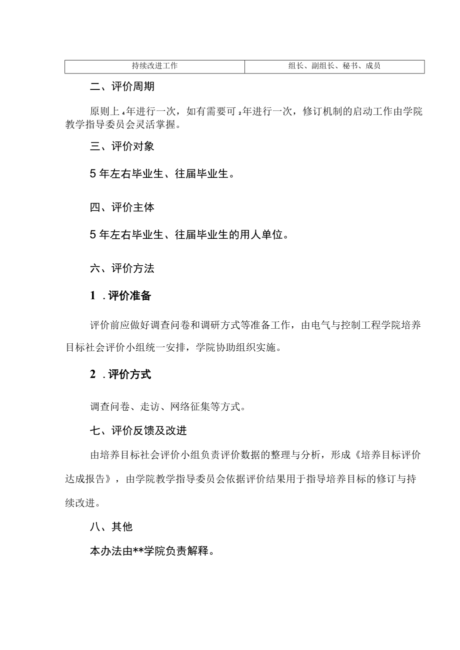 学院培养目标社会评价实施办法.docx_第2页