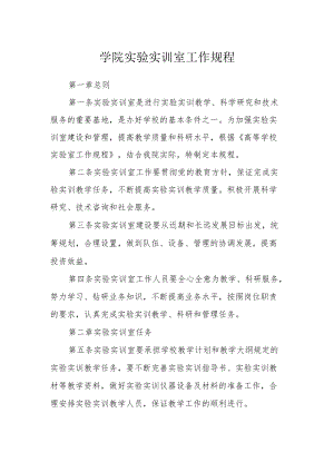 学院实验实训室工作规程.docx