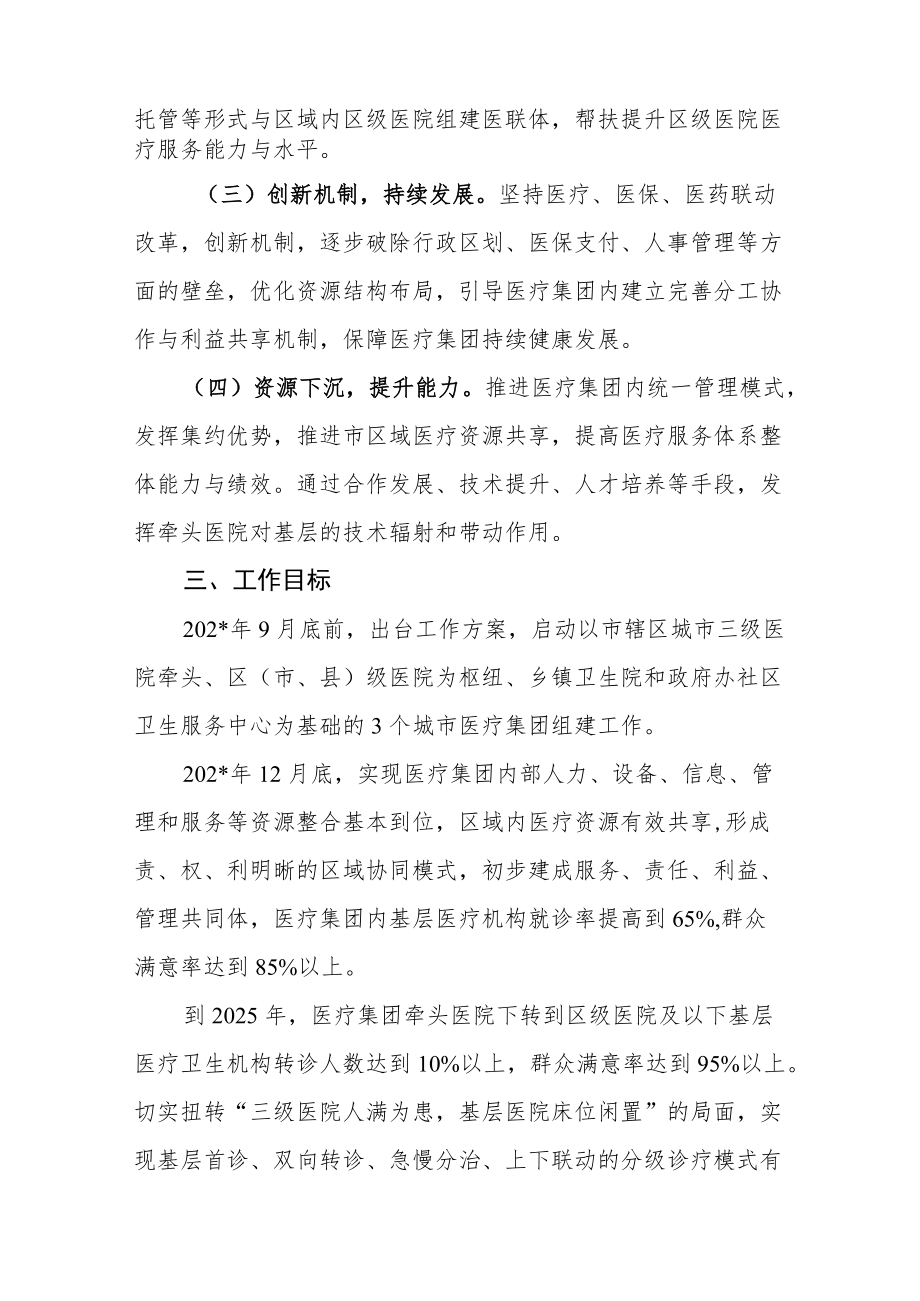 医疗健康服务集团（医共体）建设工作方案.docx_第2页