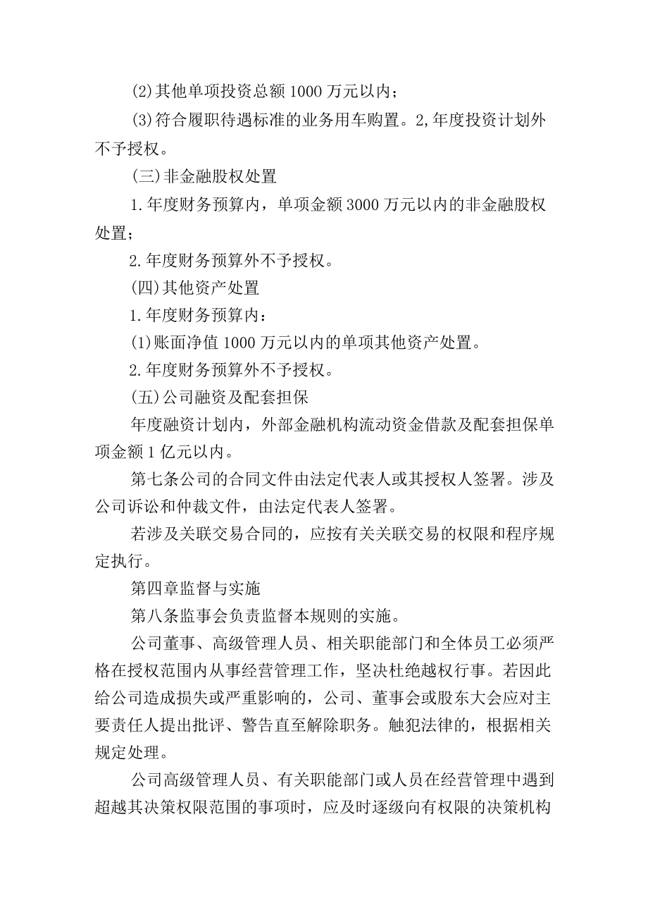 股份有限公司授权管理规则含授权事项清单.docx_第3页