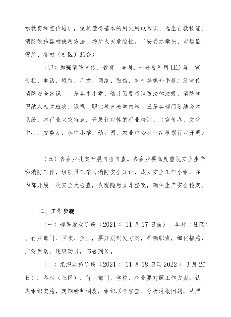 XX街道办事处关于冬春时期火灾防控工作的方案.docx_第3页