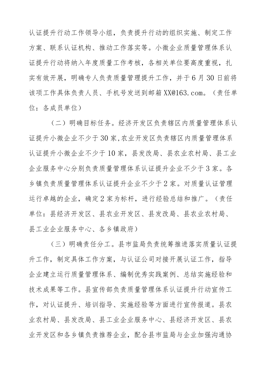 XX县小微企业质量管理体系认证提升行动工作方案.docx_第3页