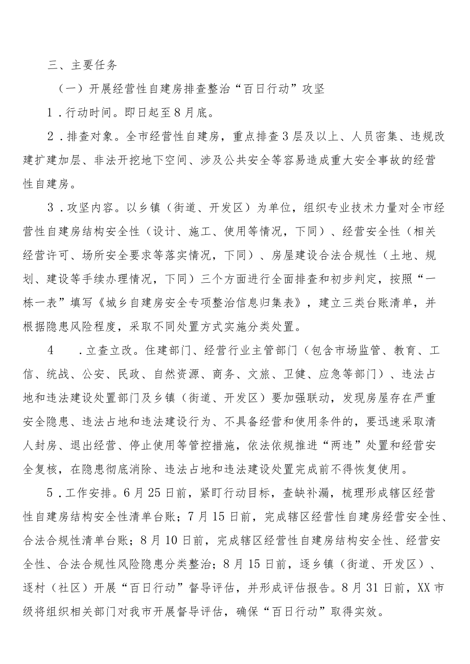 XX市自建房安全专项整治实施方案.docx_第2页