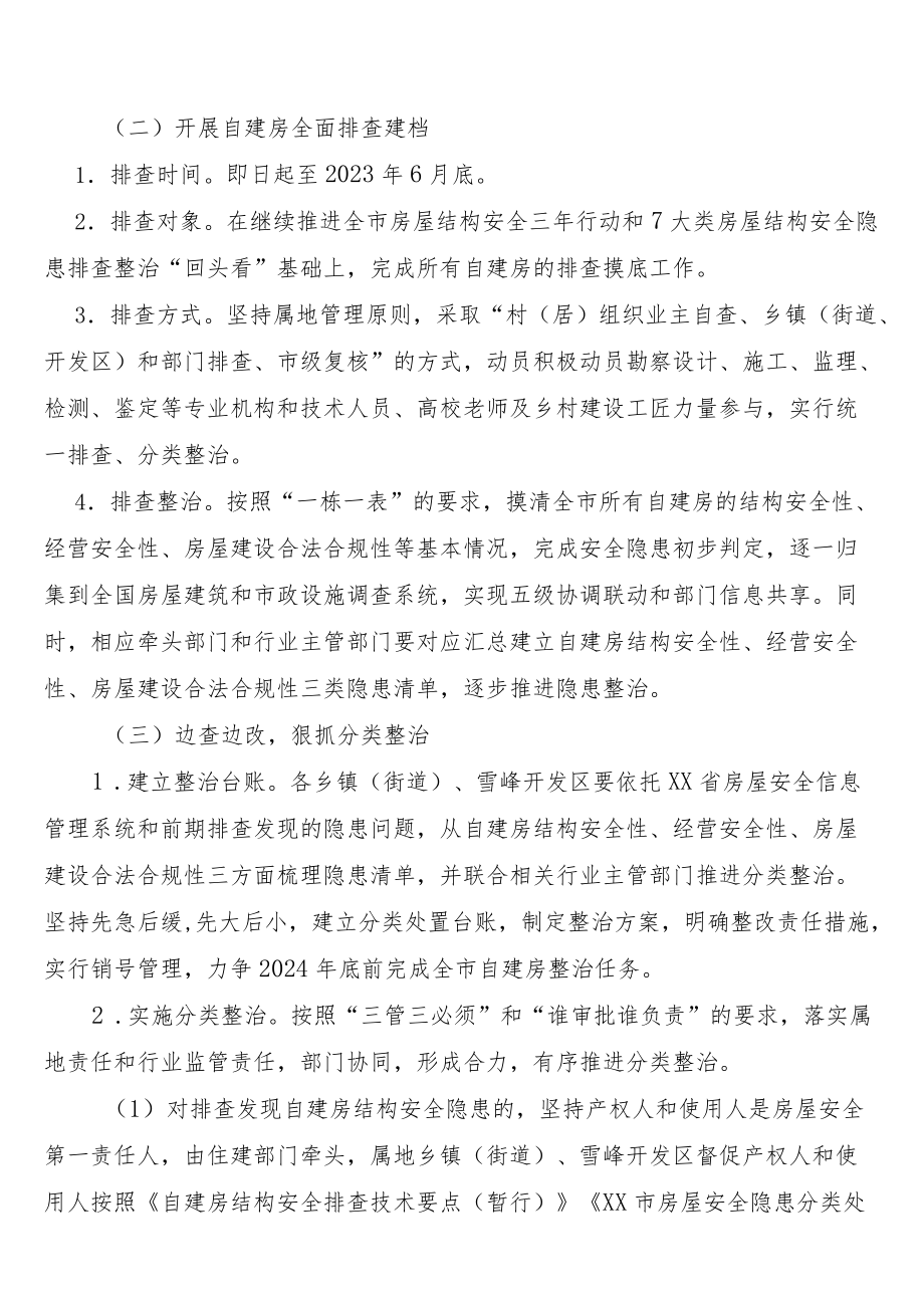 XX市自建房安全专项整治实施方案.docx_第3页