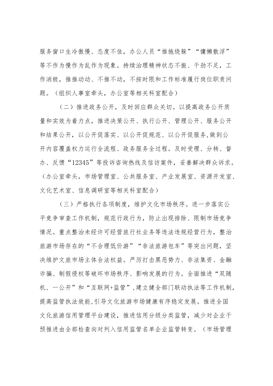 XX市文化和旅游局优化营商环境的实施方案.docx_第2页