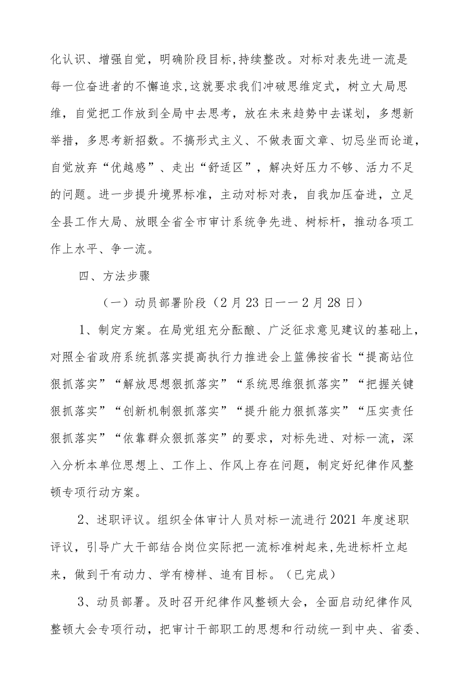 XX县审计局纪律作风整顿专项行动方案.docx_第3页