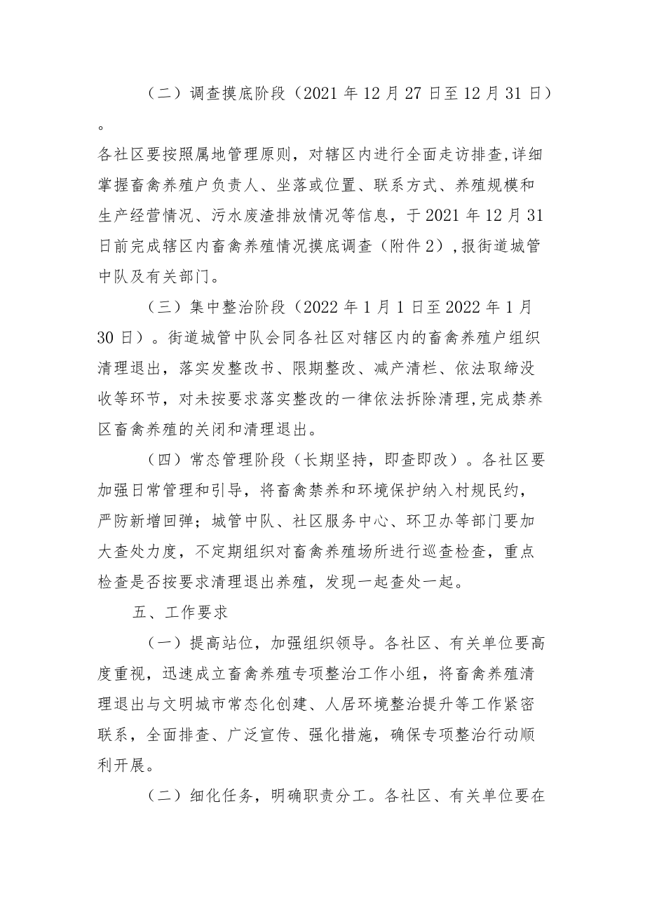 XX街道开展畜禽养殖专项整治行动方案.docx_第3页