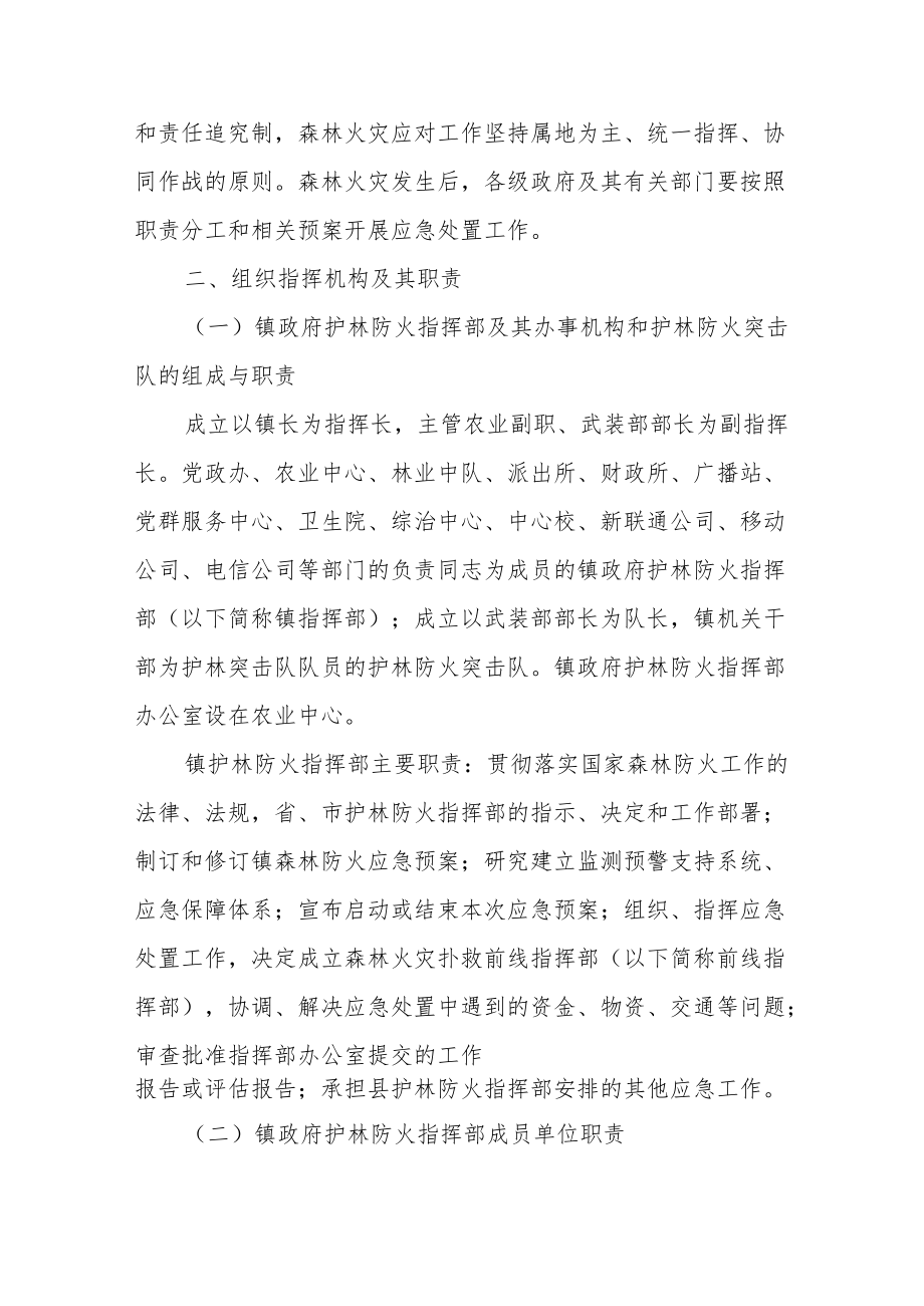 XX镇护林防火应急预案.docx_第3页