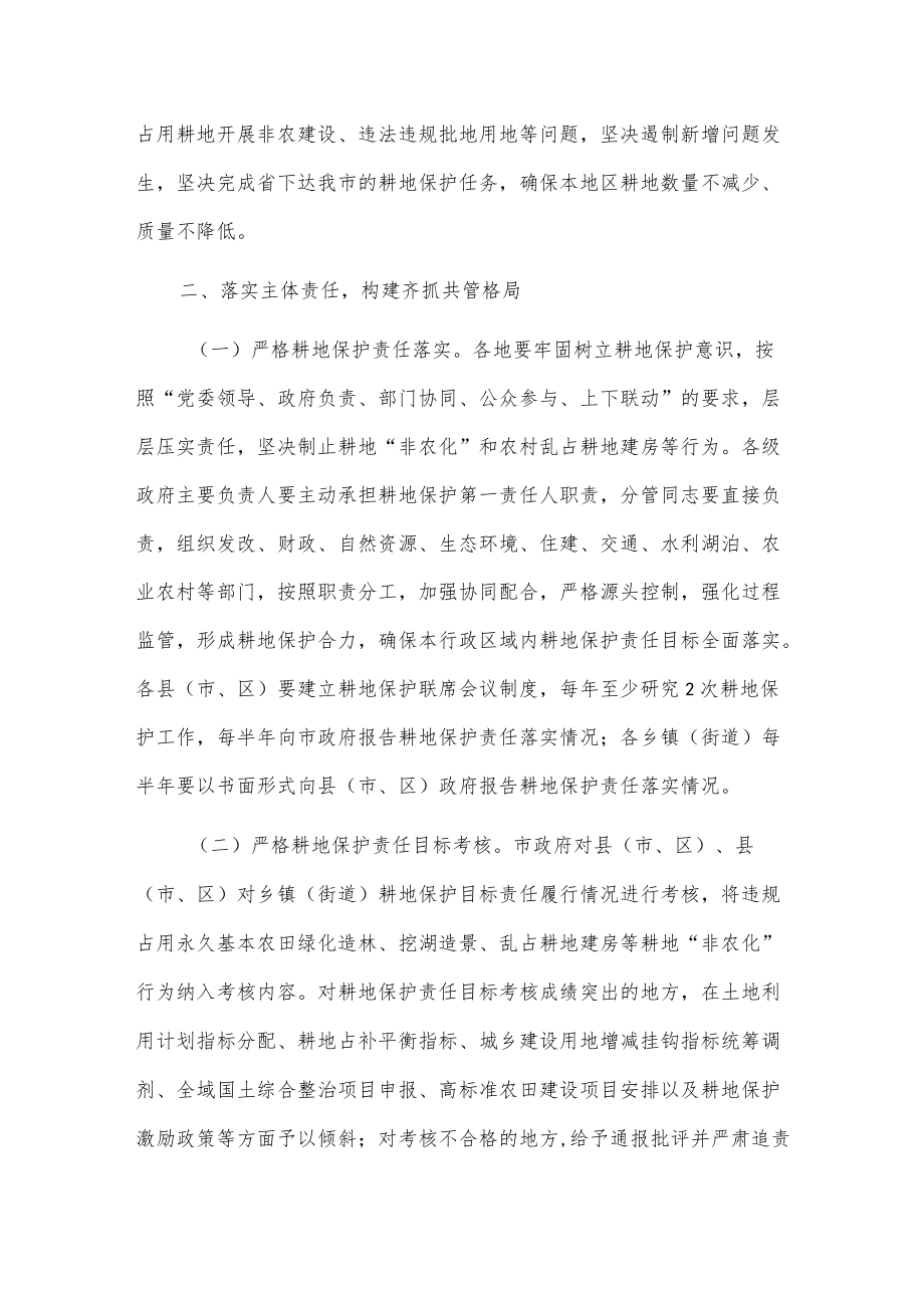 x市关于落实最严格耕地保护制度的通知.docx_第2页