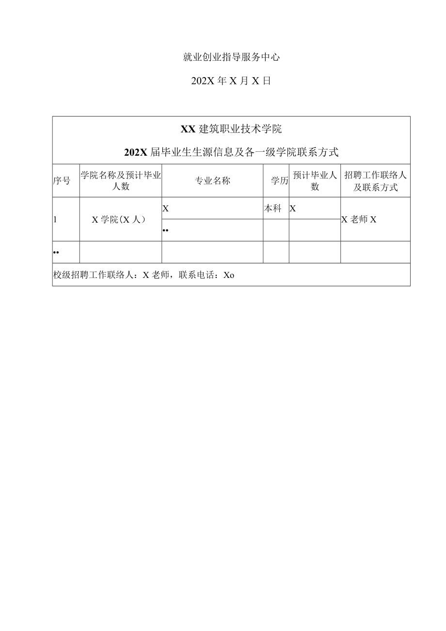 XX建筑职业技术学院202X届毕业生就业推介函.docx_第2页