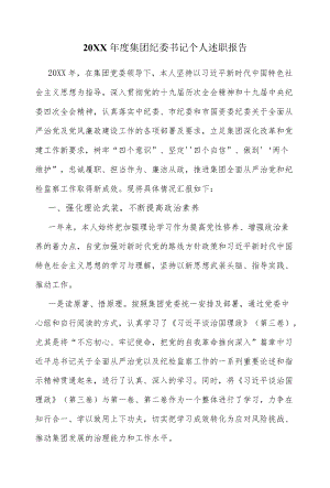 2020集团纪委书记个人述职报告(1).docx