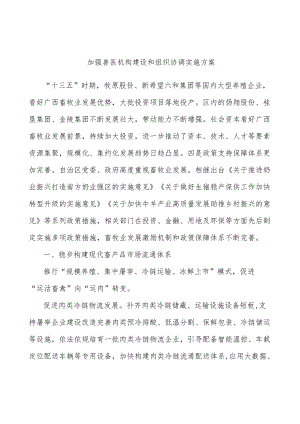 加强兽医机构建设和组织协调实施方案.docx