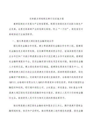 支持重点领域碳达峰行动实施方案.docx