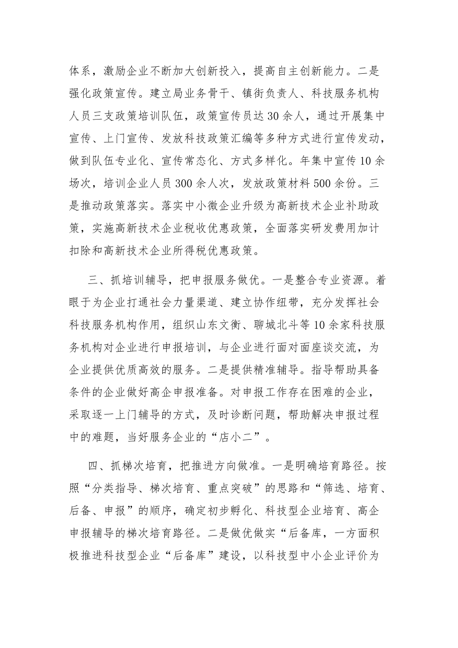 高新技术企业培育壮大经验交流发言.docx_第2页