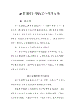 集团审计整改工作管理办法(1).docx