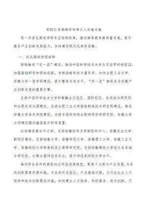 积极引育高峰学科带头人实施方案.docx