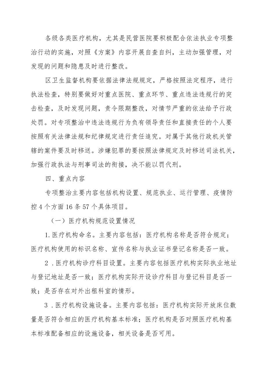 XX区医疗机构依法执业专项整治行动工作方案.docx_第2页