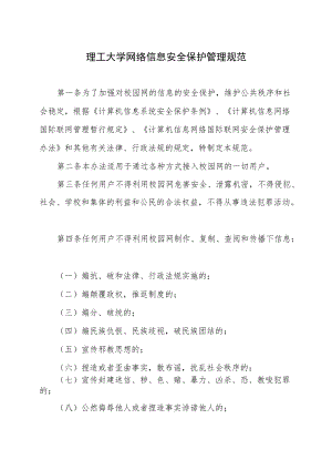 理工大学网络信息安全保护管理细则.docx