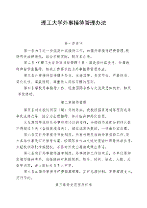 理工大学外事接待管理办法.docx