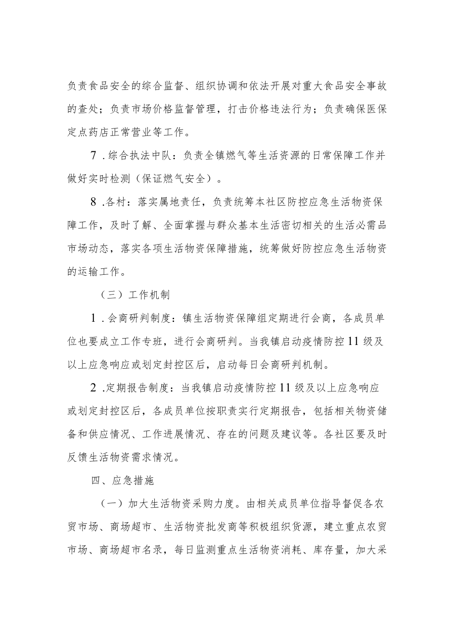 XX镇生活物资保障应急实施方案.docx_第3页