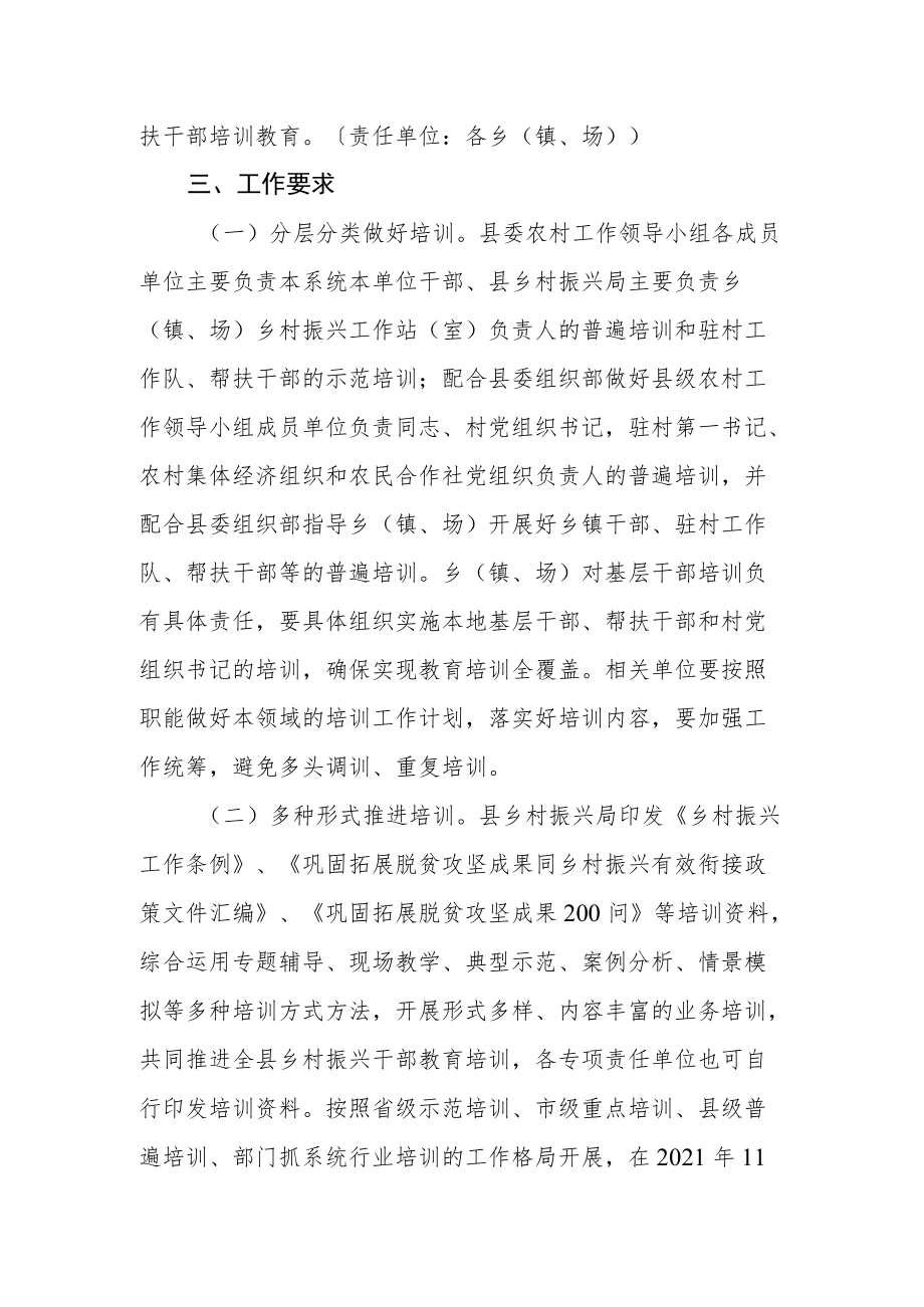 关于推进乡村振兴干部培训实施方案.docx_第3页