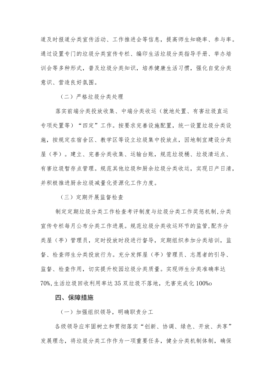 工程学院校园垃圾分类实施方案.docx_第2页