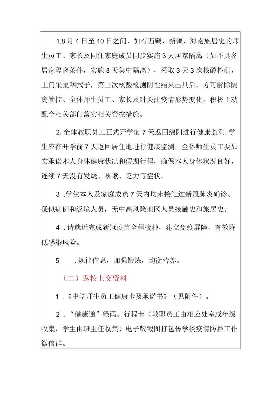 2022中学期开学疫情防控告师生员工家长书（详细版）.docx_第2页