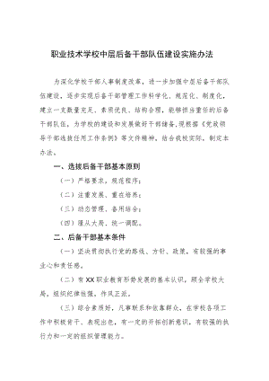 职业技术学校中层后备干部队伍建设实施办法.docx