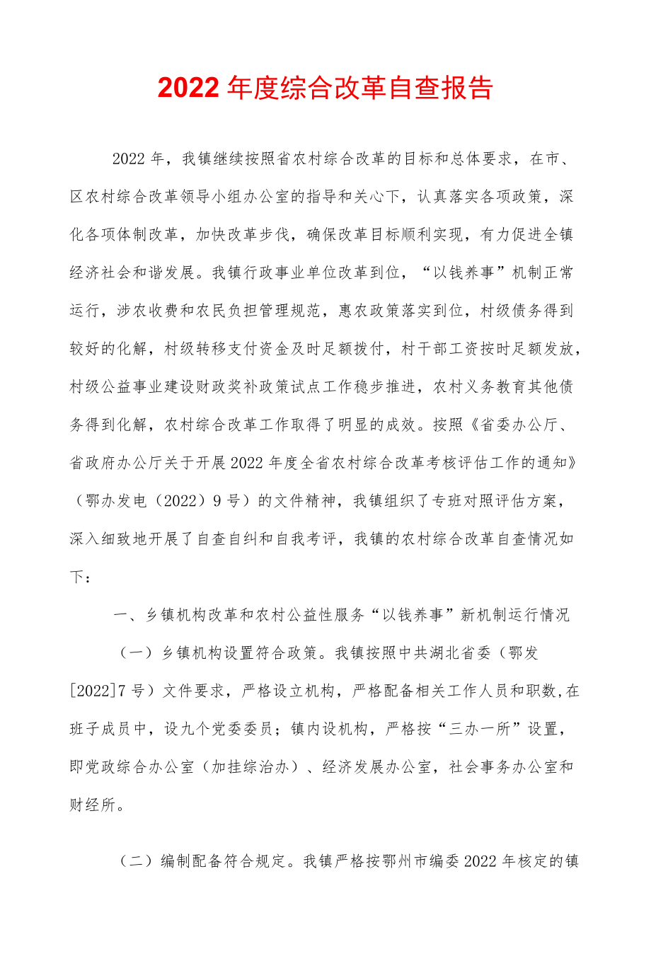 2022综合改革自查报告.docx_第1页