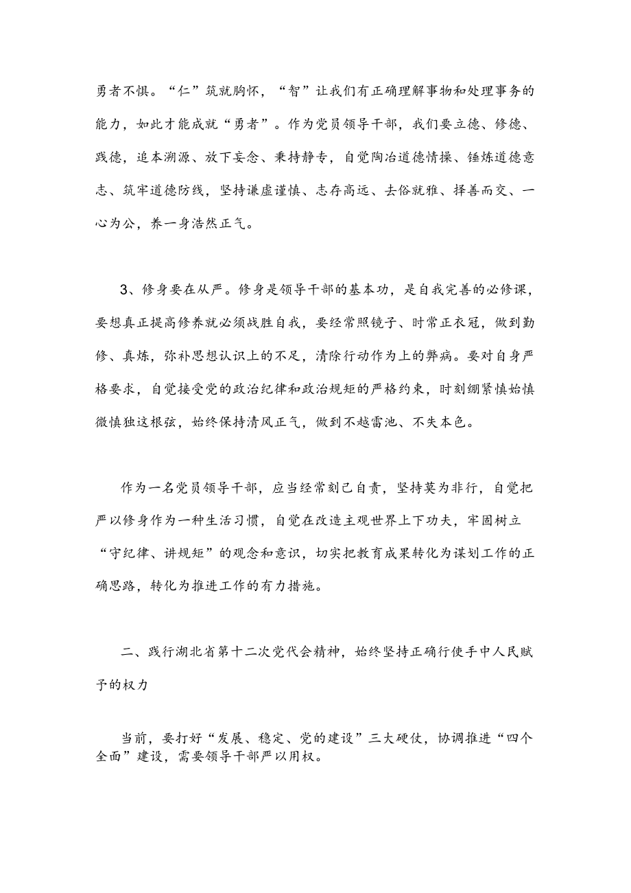 2022湖北第十二次党代会精神专题交流发言材料3300字文稿.docx_第2页