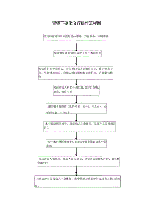 医院胃镜下硬化治疗护理工作流程图.docx