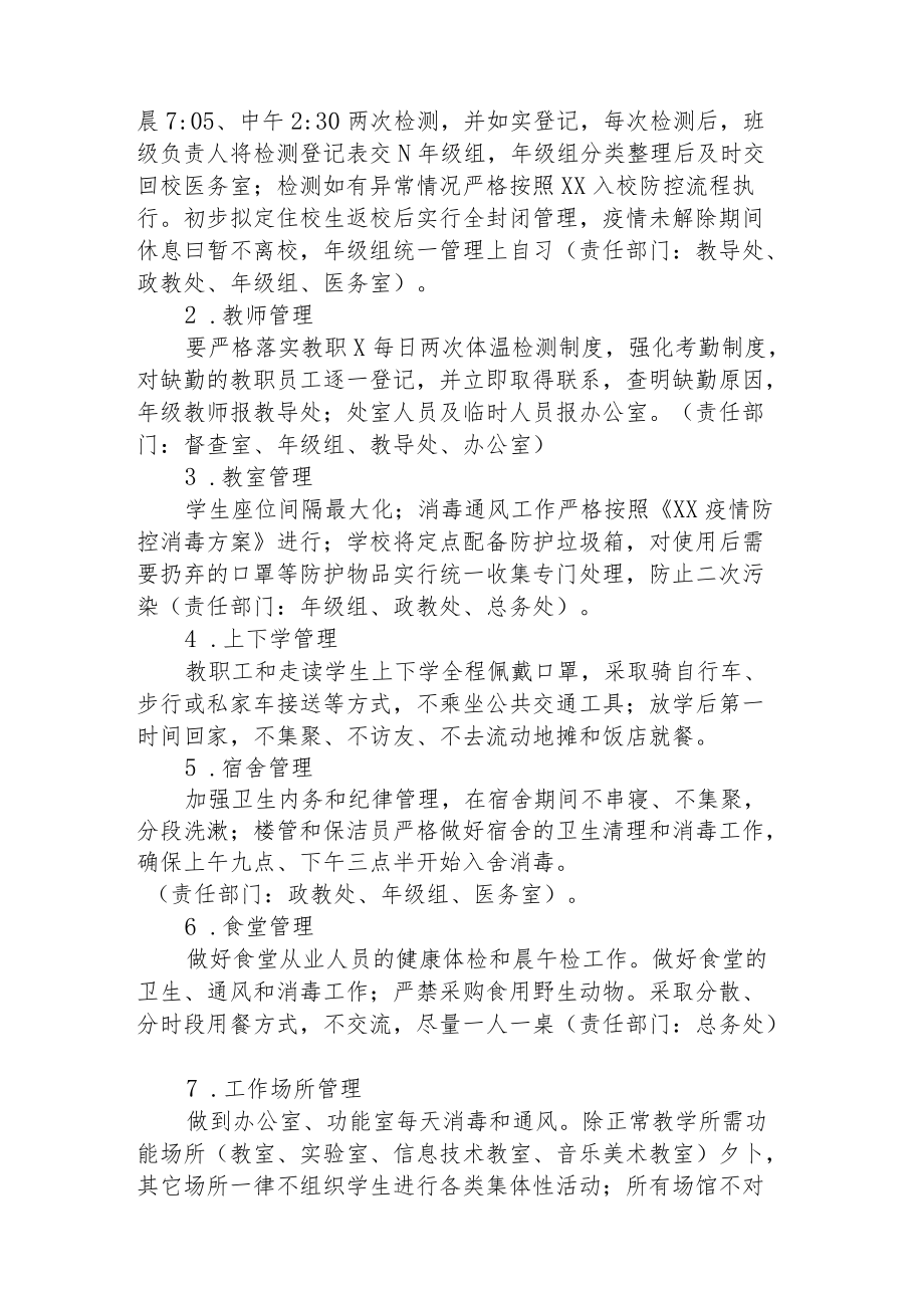 2022季开学中学疫情防控工作方案.docx_第3页