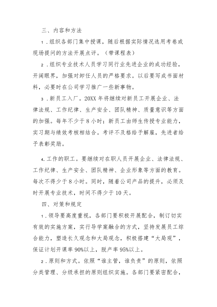 2021工厂员工培训计划方案.docx_第2页