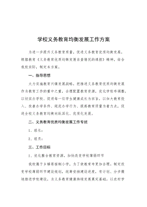 学校义务教育优质均衡发展工作方案.docx