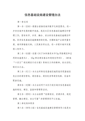 信息基础设施建设管理办法.docx